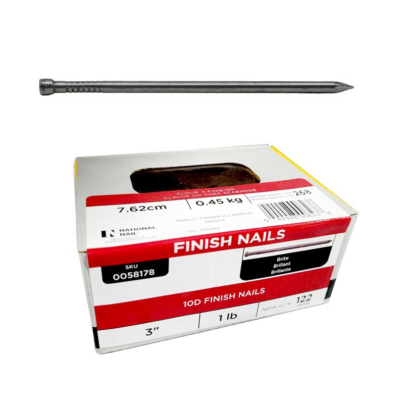 Finishing Nail ProFit 10D 3" Cupped Head 1 lb