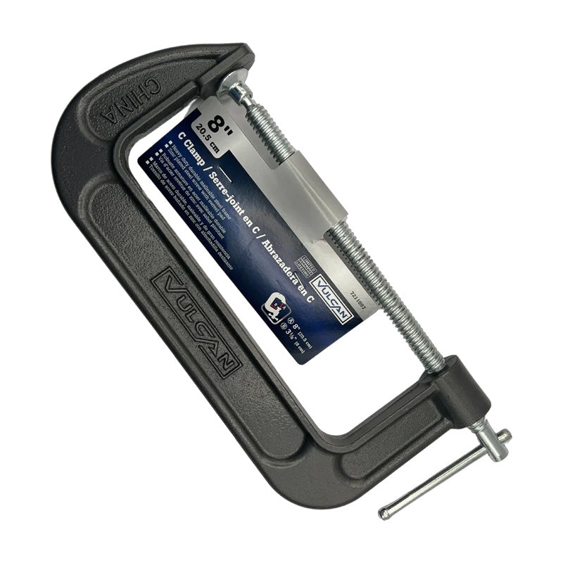 Abrazadera C Vulcan de 8" de acero