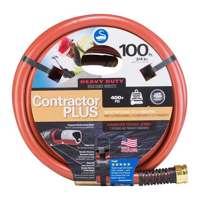 Water Hose Swan Contractor Plus Heavy Duty 3/4" x 100'