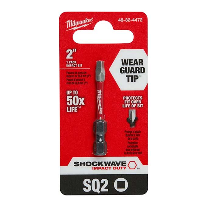 Drill Bit Power Bit Milwaukee SQ2 2" 48-32-4472