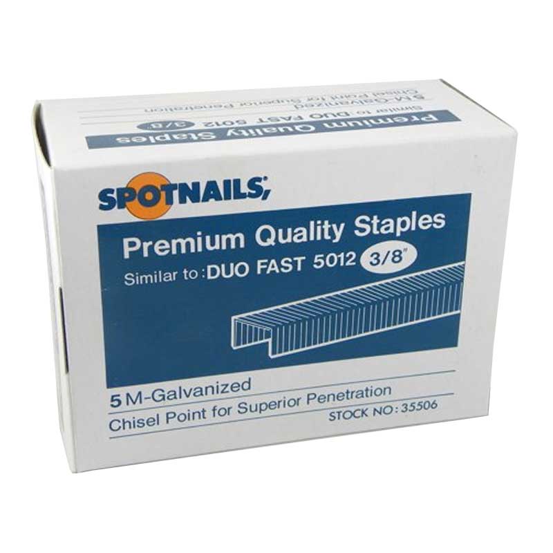 Grapas FW n.º 35506 TTS, 1/2'', corona, 3/8'' de largo, 5 000 libras