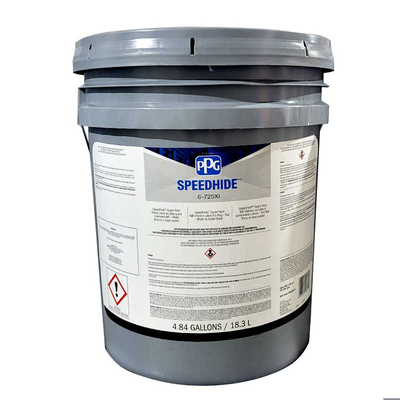 Pintura látex para interiores Dryfall PPG Speedhide Supertech, 5 galones, color blanco