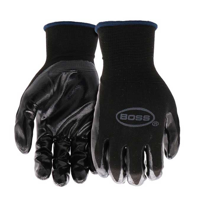 Guantes BOSS Nitrile Grip Series B31191-M Negro Mediano