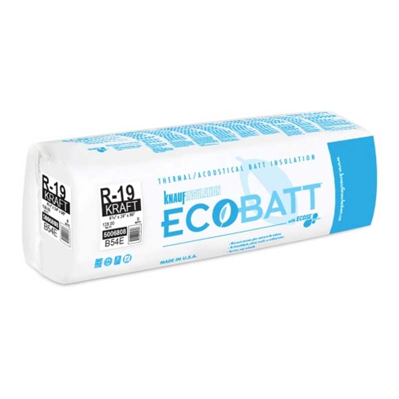 Insulation Knauf R19 24" x 96" Faced 128SF 16/FS B54E