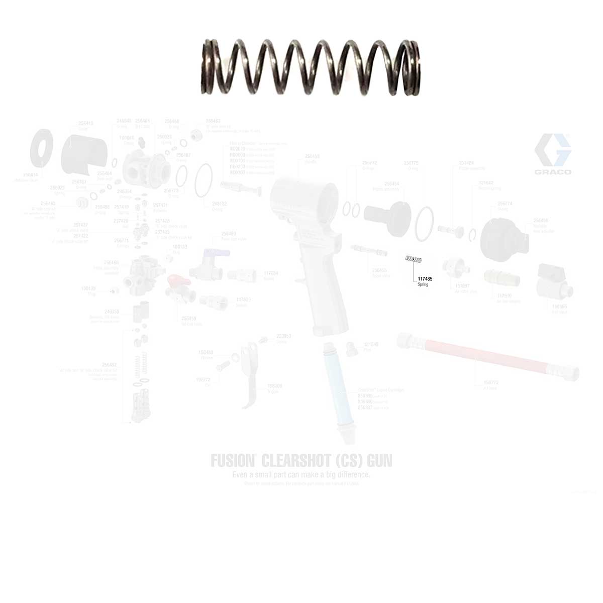 Resorte de compresión Fusion AP Graco 117485