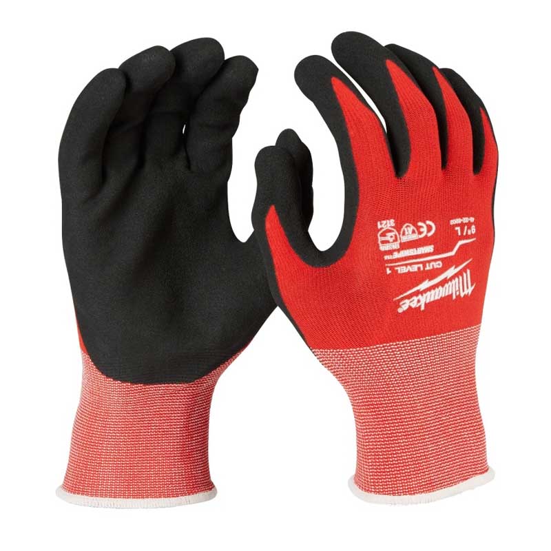 Gloves Milwaukee Work Nitrile Unisex XL Red 48-22-8903