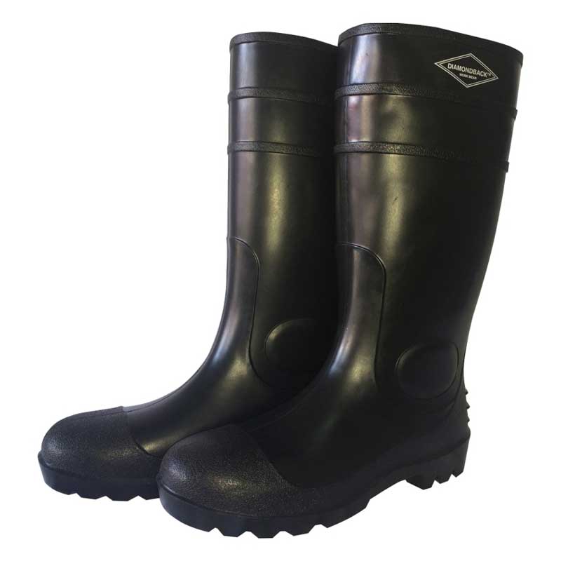 Knee Boots Diamondback Waterproof Black Size 12