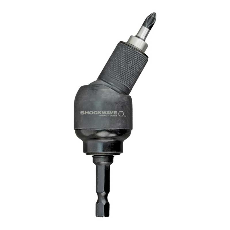 Milwaukee SHOCKWAVE 48-32-2301 Bit Holder with C-Ring, 1/4 in Shank, Hex Shank, Steel