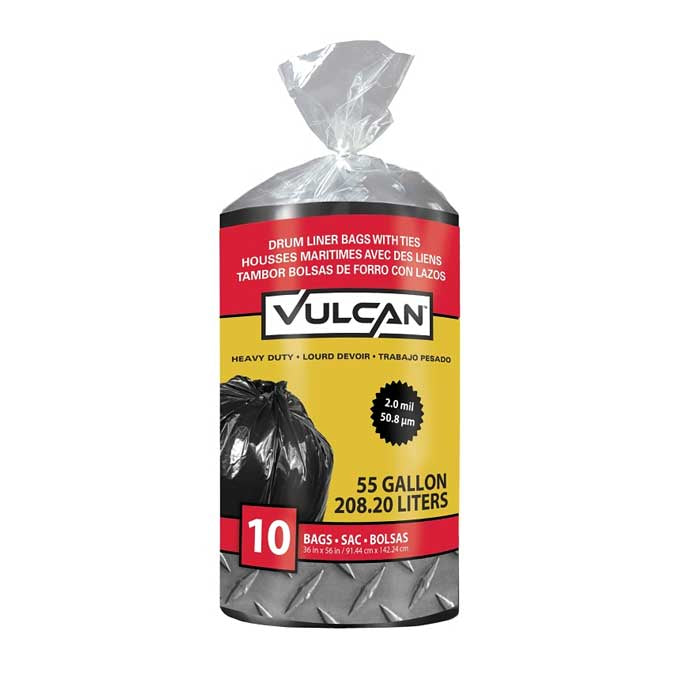 Trash Bags Vulcan 2 mil 55 Gal