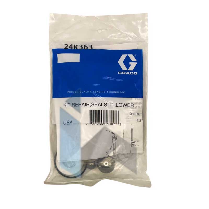 Pump T1 Lower Seals Repair Kit Graco 24K363