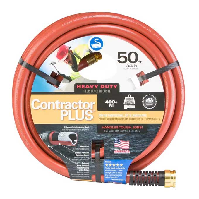 Water Hose Swan Contractor Plus Heavy Duty 3/4" x 50'