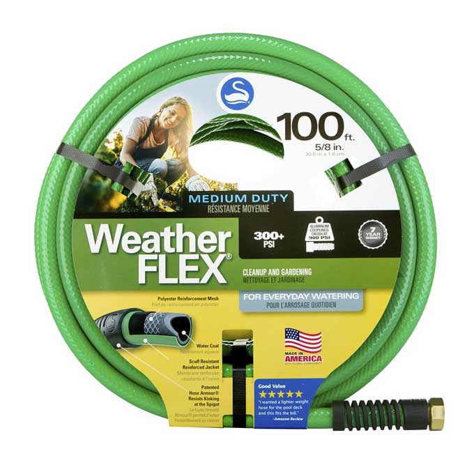 Water Hose Swan Weather Flex Medium Duty 5/8" x 100'