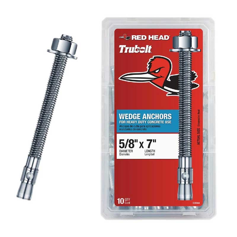 Wedge Anchor Red Head 5/8" x 7"