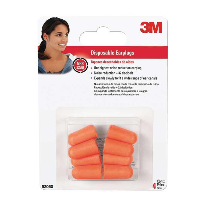 Earplugs 3M Disposable 4 Pair per Pack