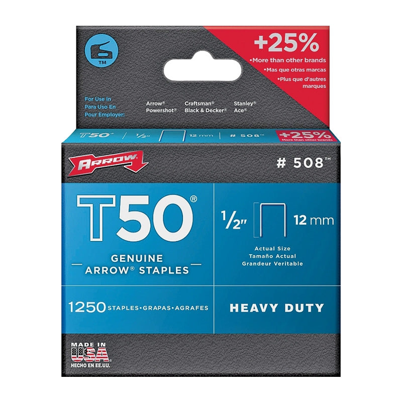 Staples Arrow T50 Series 50824 3/8"W x 1/2"L