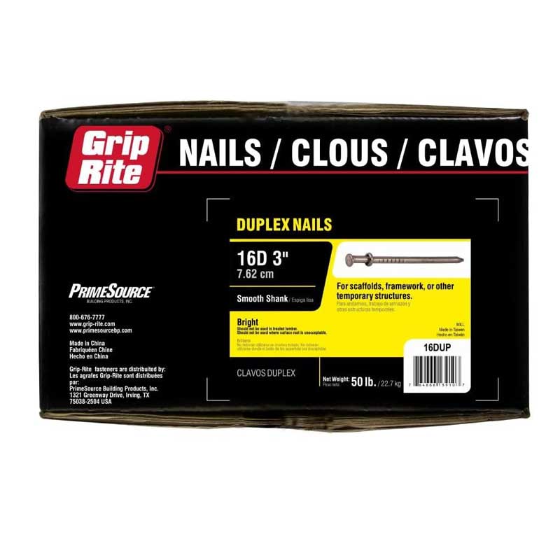 Nail Duplex Accent Striker 16D 3" 50#