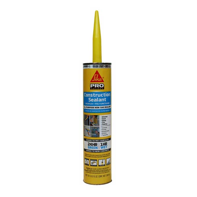 Sealant Sikaflex Construction Aluminum Gray