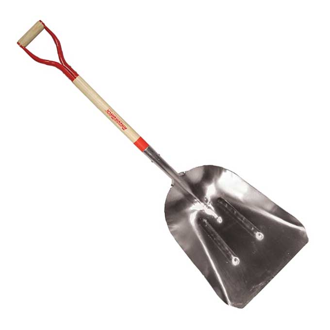 Shovel Razorback Scoop Shovel Western Style Wood Handle 31"