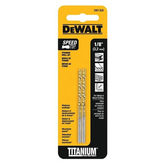 Drill Bit Set Dewalt Titanium SDS Max 1/8"