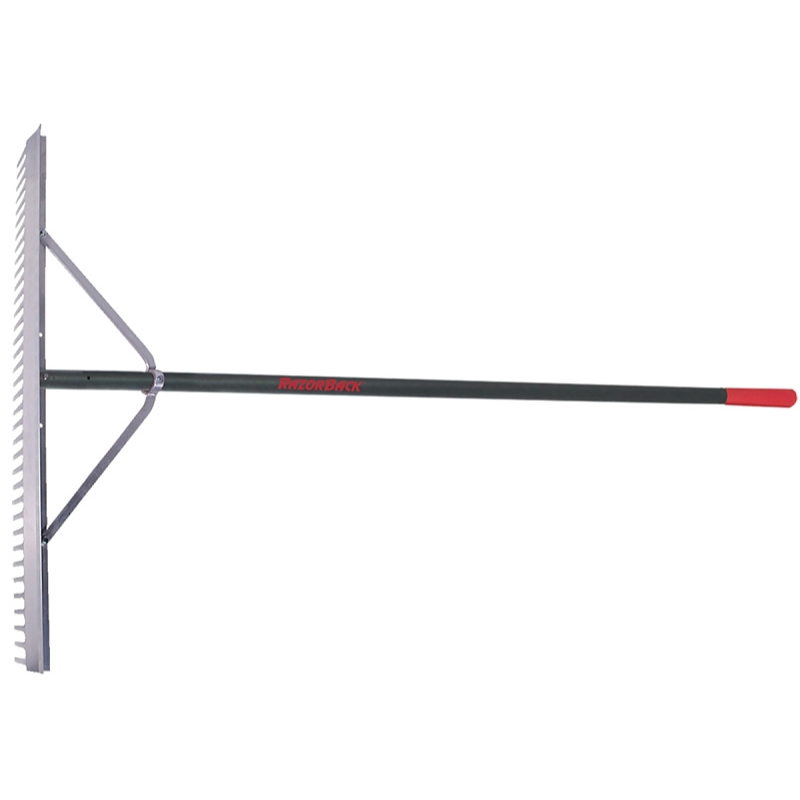 Rake Razor-Back Landscape 36"W Handle 66"