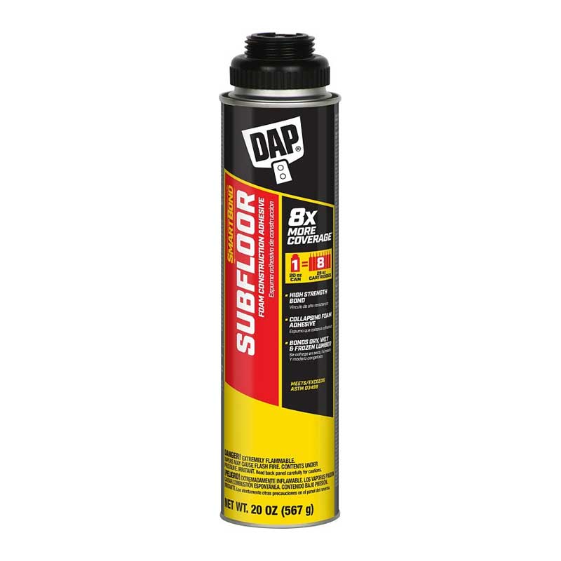 Adhesive Dap Subfloor Construction Adhesive Foam, Tan 20oz