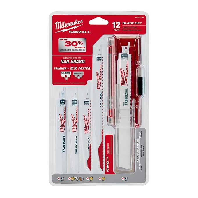 Hoja de sierra alternativa Milwaukee Sawzall de 6" y 18 dientes por pulgada