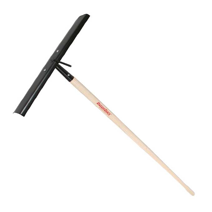 Rastrillo de hormigón de grado industrial con gancho para varilla de refuerzo de 60"