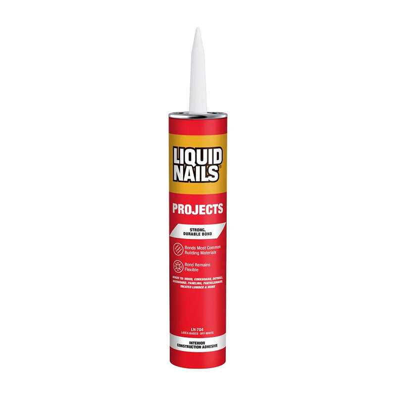 Adhesive Liquid Nails Construction Off-White 10oz
