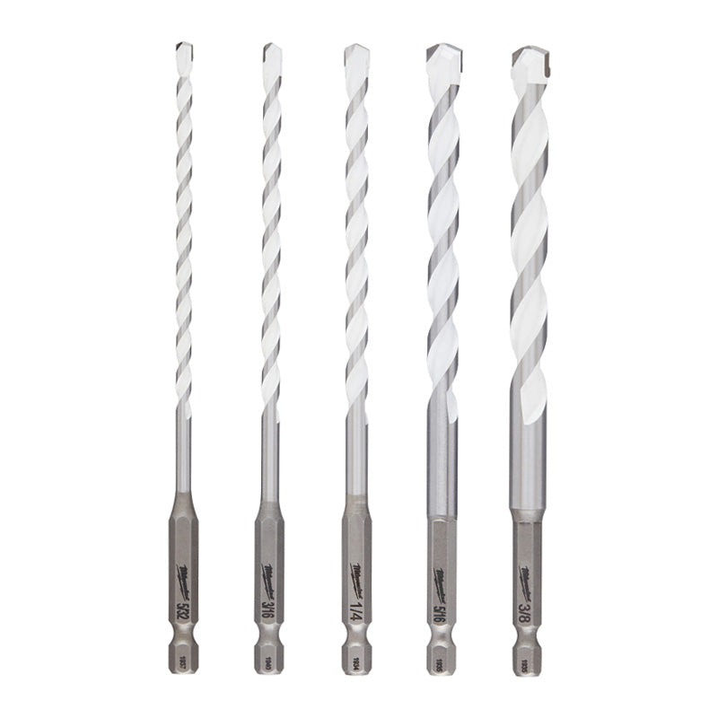 Drill Bit Set Milwaukee SHOCKWAVE Multi-Material Carbide 5pc. 48-20-8898