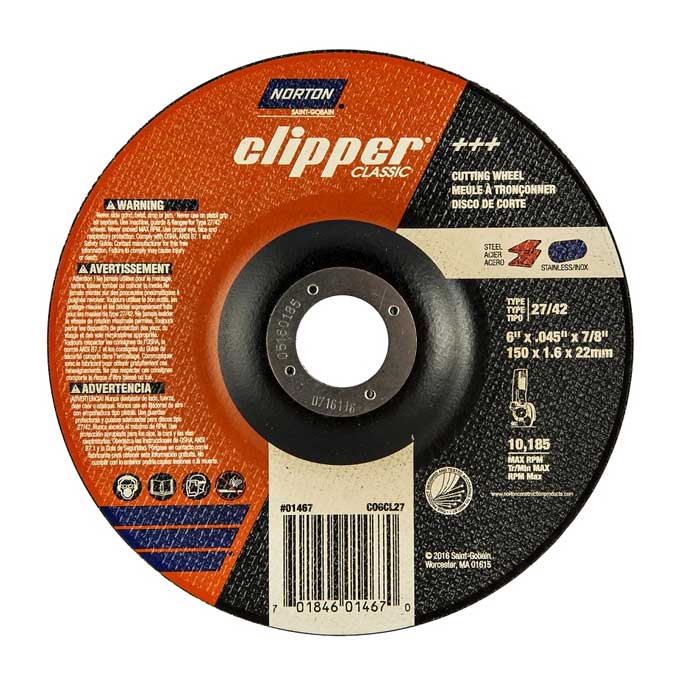 Wheel Norton Clipper Classic Cut-Off 6"