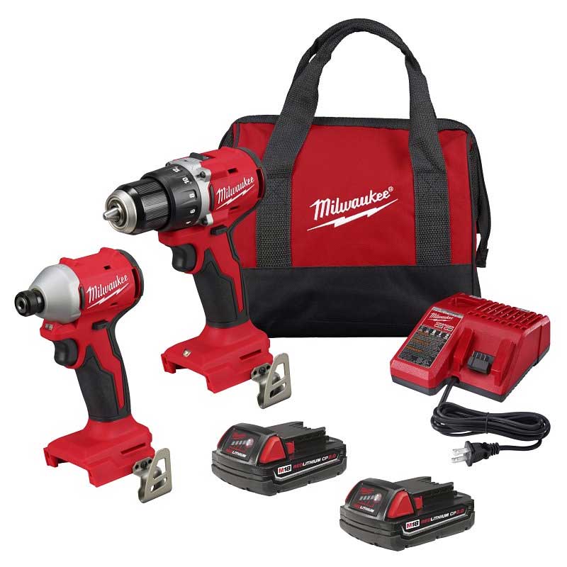 Driver Milwaukee M18™ Compact Brushless 2-Tool Combo Kit 3692-22CT