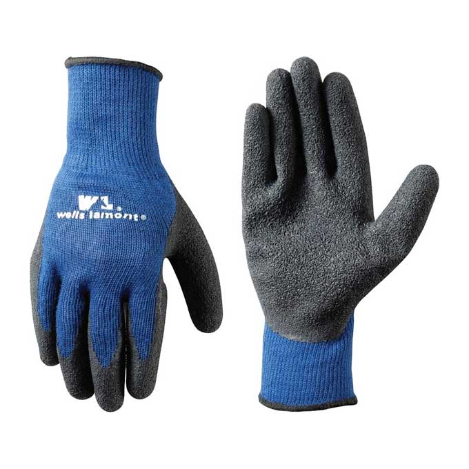 Gloves Wells Lamont Latex Coated Palm Dip Blue 524L