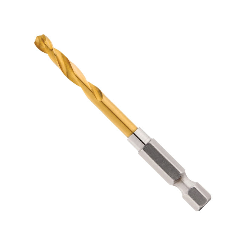 Milwaukee 48-89-4609 Impact Drill Bit, 3/16 in Dia, 3 in OAL, Twist Flute, 1/4 in Dia Shank, Hex Shank