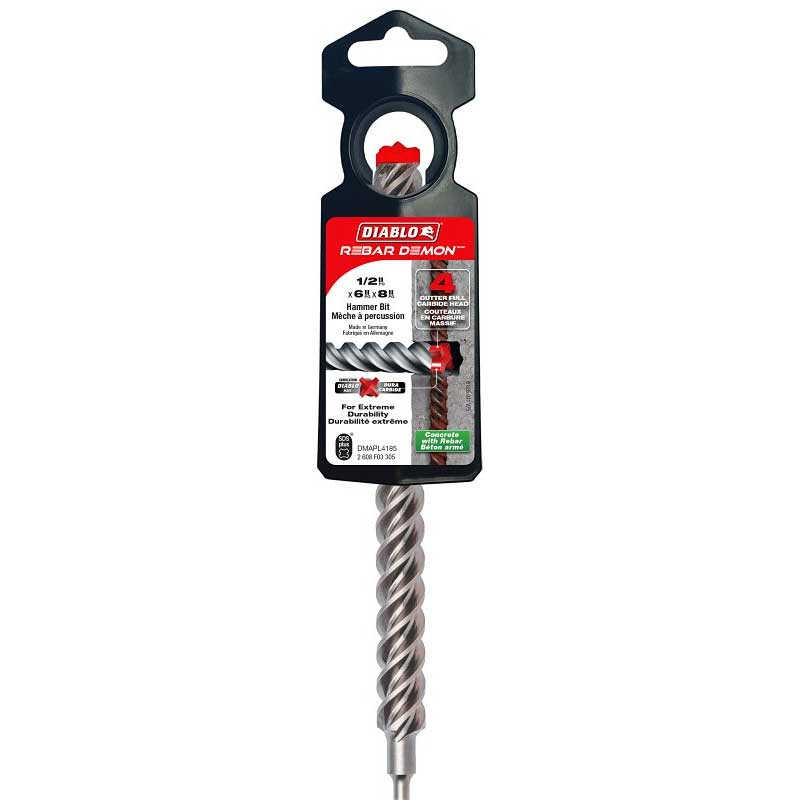 Drill Bit Hammer Diablo RD 1/2" x 6" x 8"