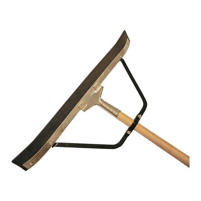 Squeegee Simple Spaces Floor 24" Curved Blade Wood Handle