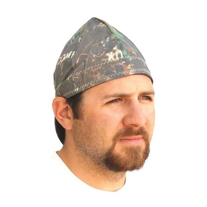 Gorra de soldador reversible Forney de algodón, talla 7 3/8"