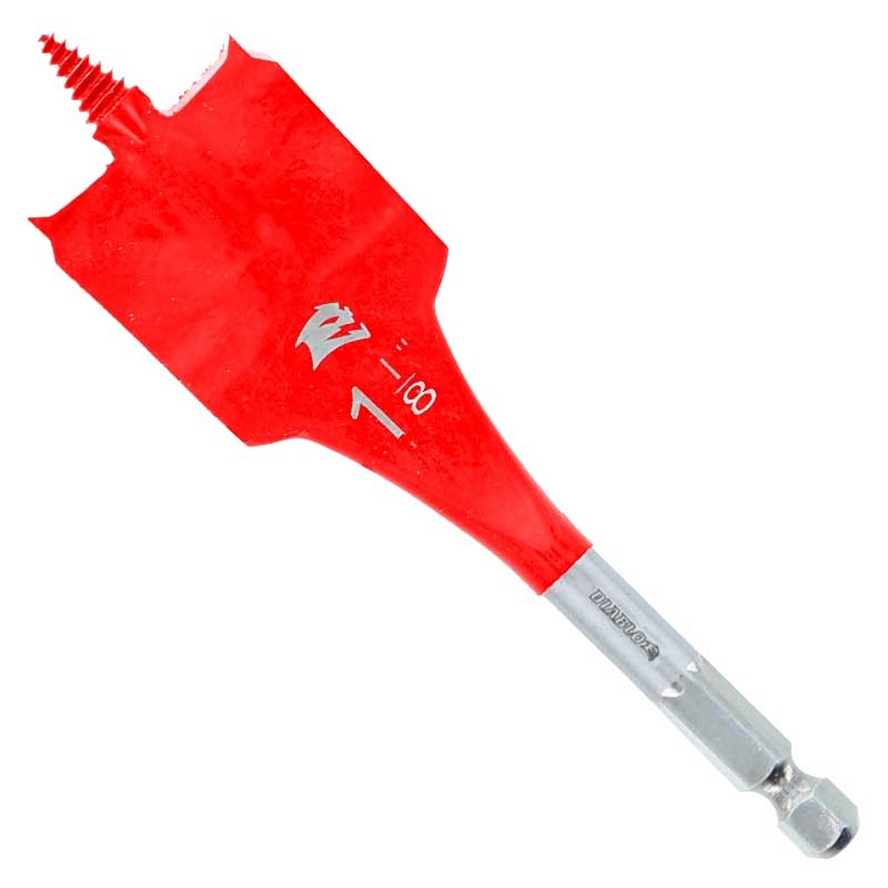 Drill Bit Diablo 1-1/8" x 4" Spade Bit for Wood
