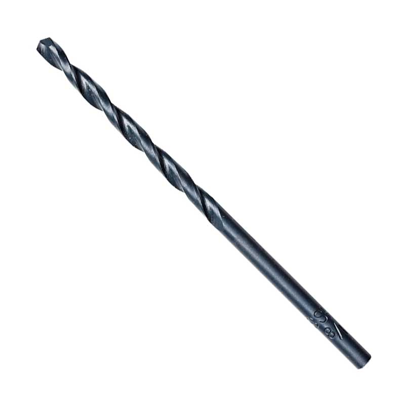 Milwaukee 48-89-2718 Jobber Drill Bit, 3/16 in Dia, 3-1/2 in OAL, Parabolic Flute, 3/16 in Dia Shank, Round Shank