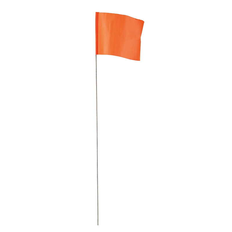 Empire 78002 Stake Flag, Orange, 2-1/2 in W Flag, 3-1/2 in H Flag