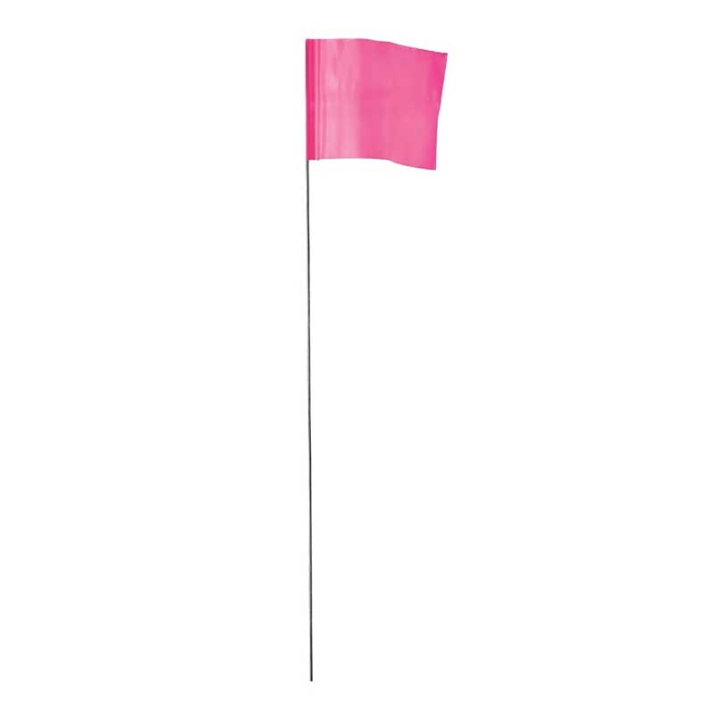 Empire 78-003 Stake Flag, 21 in L, Pink, Plastic/Steel