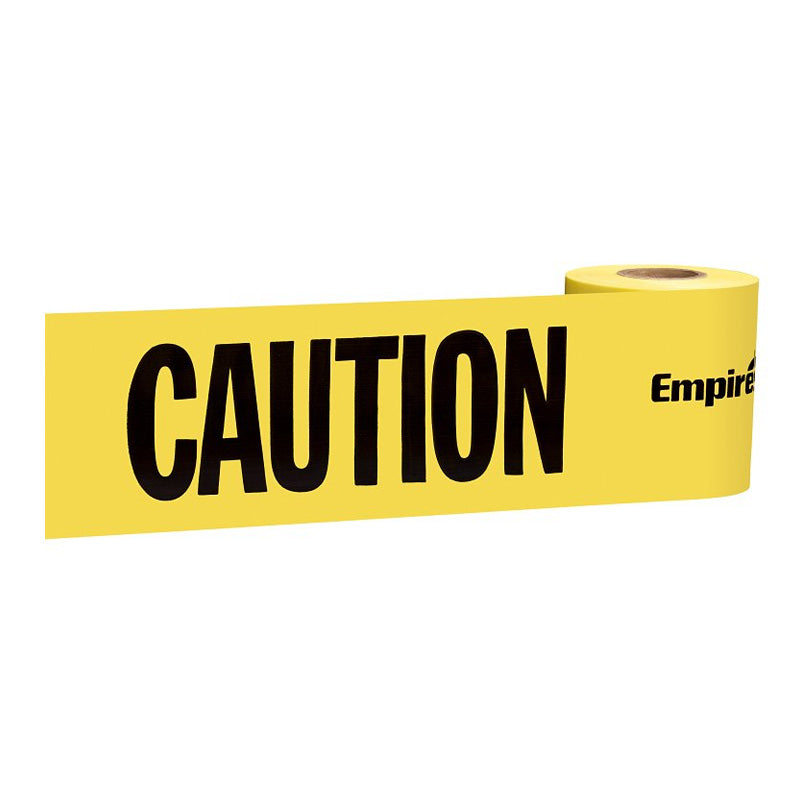Empire 77-0201 Barricade Tape, 200 ft L, 3 in W, Yellow