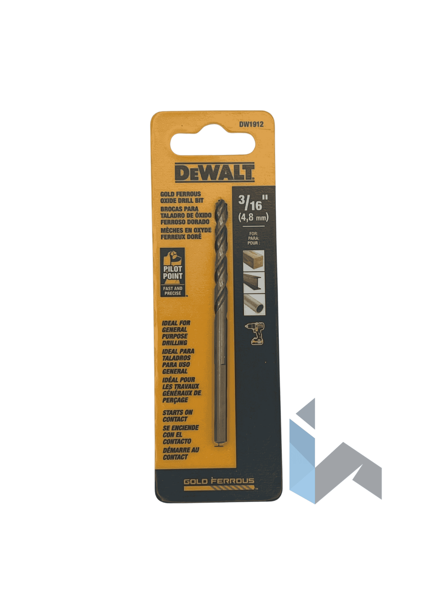 Drill Bit Dewalt 3/16"