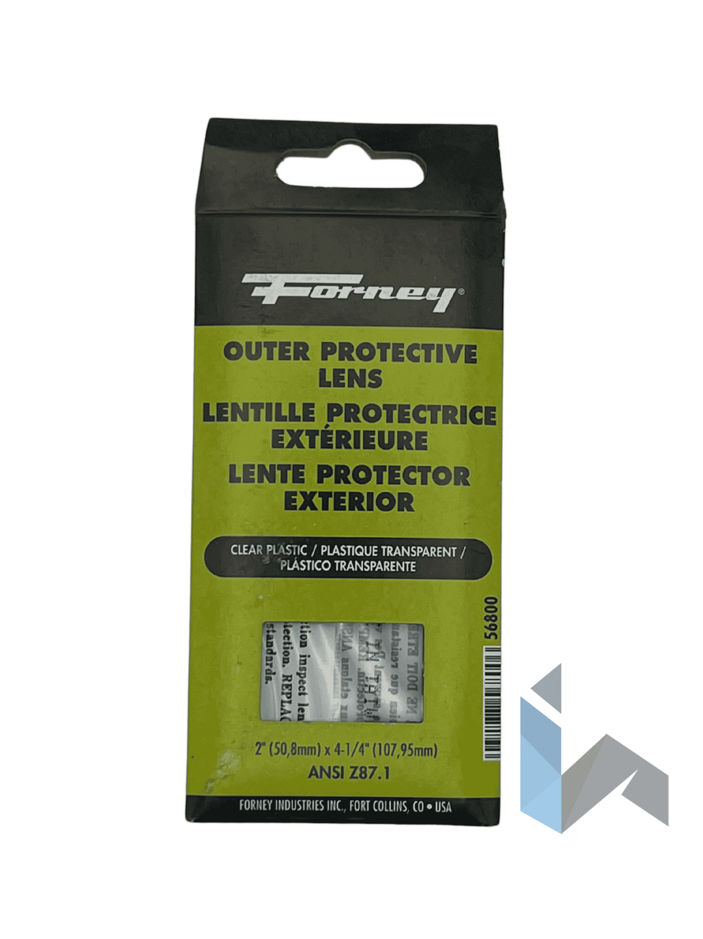 Lens Forney Clear Cover 2"X4 1/4" 56800