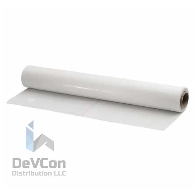 Lámina de polietileno de 2 milésimas de pulgada, 20' x 200', transparente