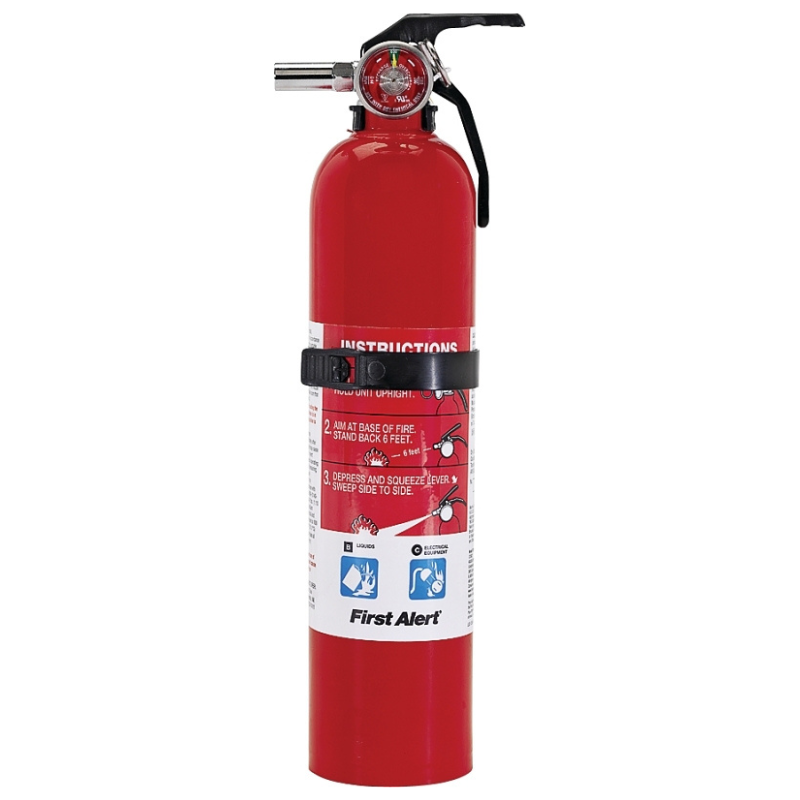 Fire Extinguisher First Alert Garage 1 Rechargeable 2.5lb