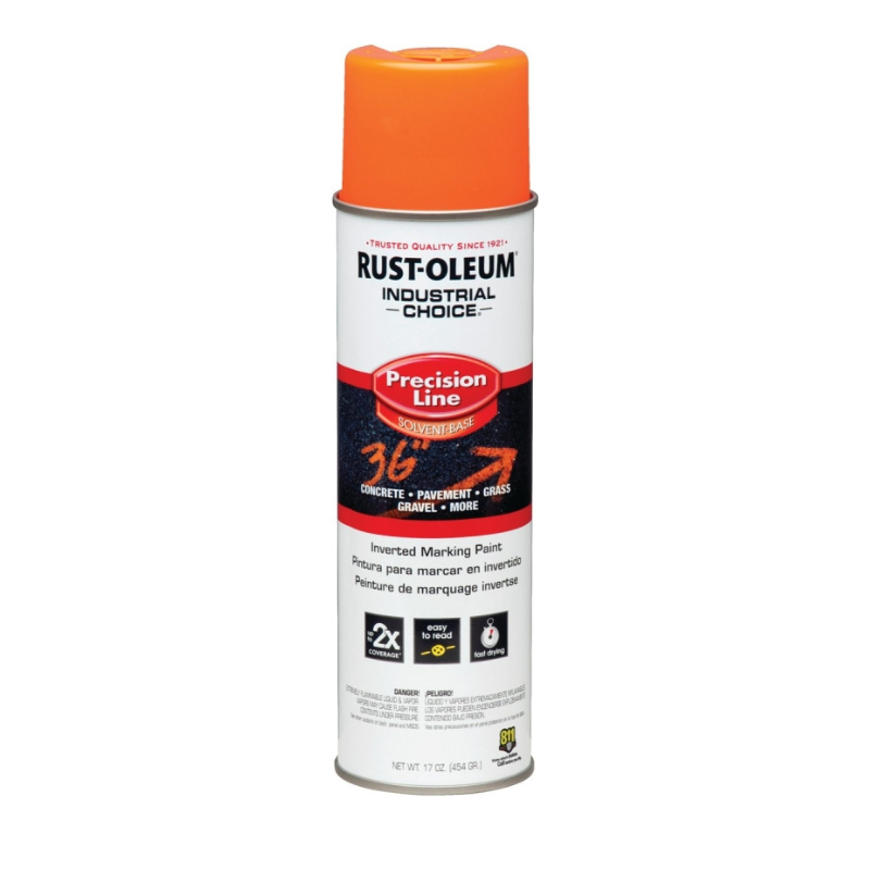 Paint Rust-Oleum Inverted Marking Spray Gloss Orange 17oz