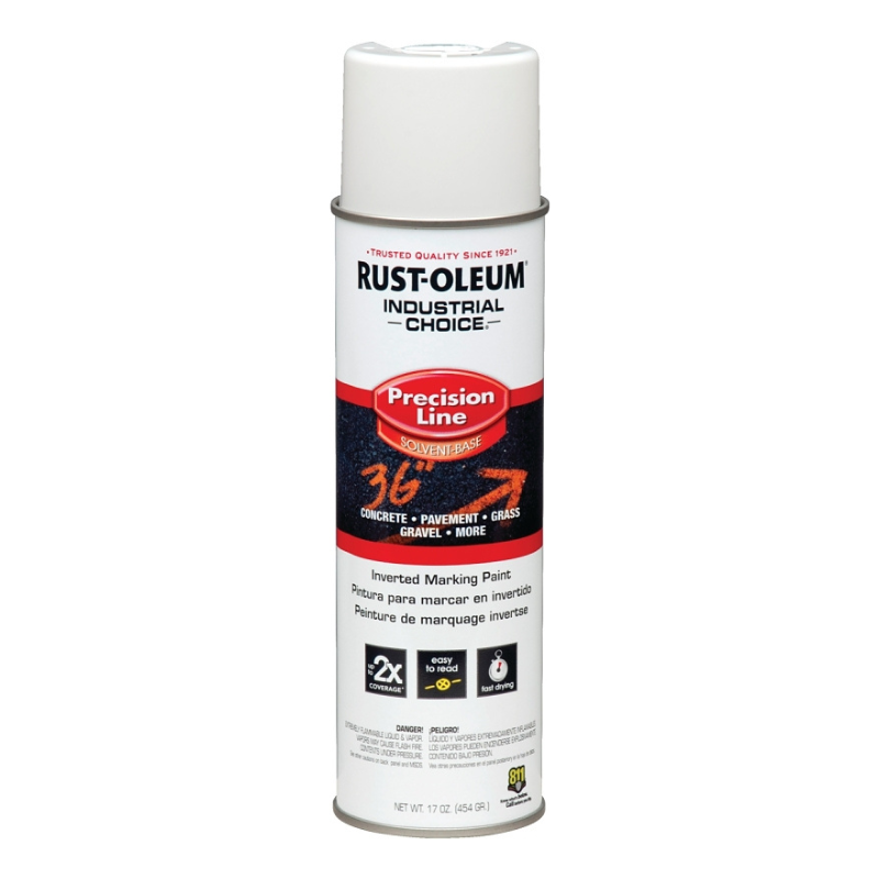 Paint Rust-Oleum Inverted Marking Spray Semi-Gloss White 17oz
