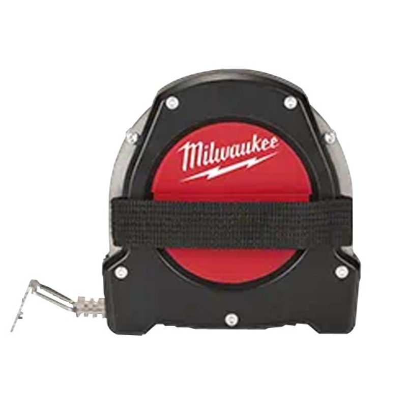Tape Measure Milwaukee Long Tape 100'L Steel Blade Blk/Red