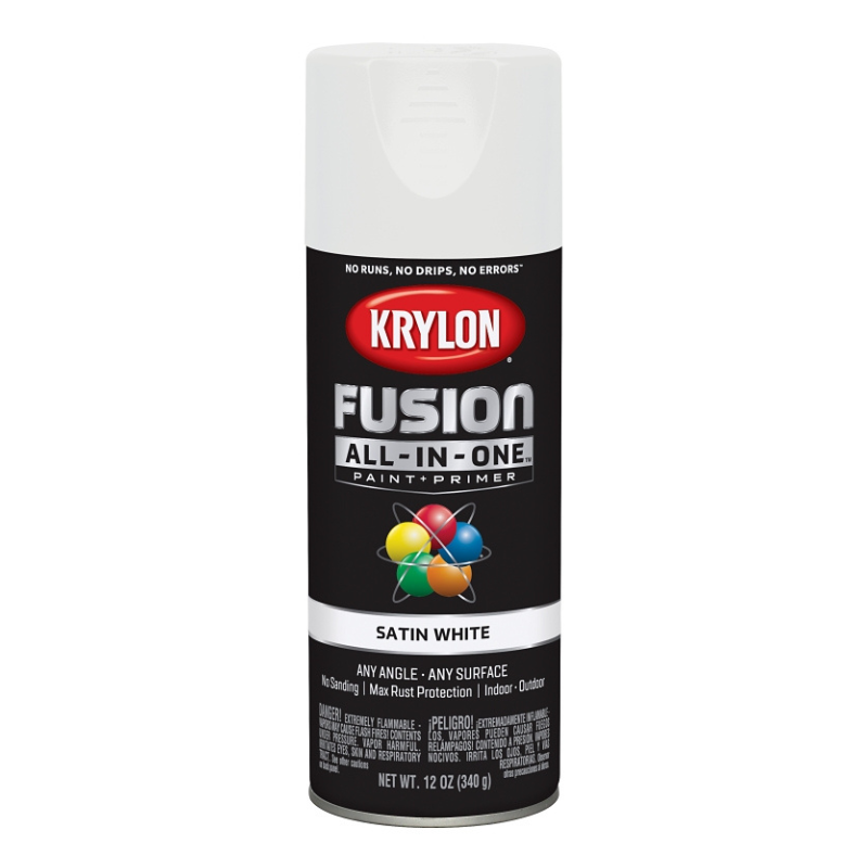 Spray Paint Krylon Satin White 12oz Can