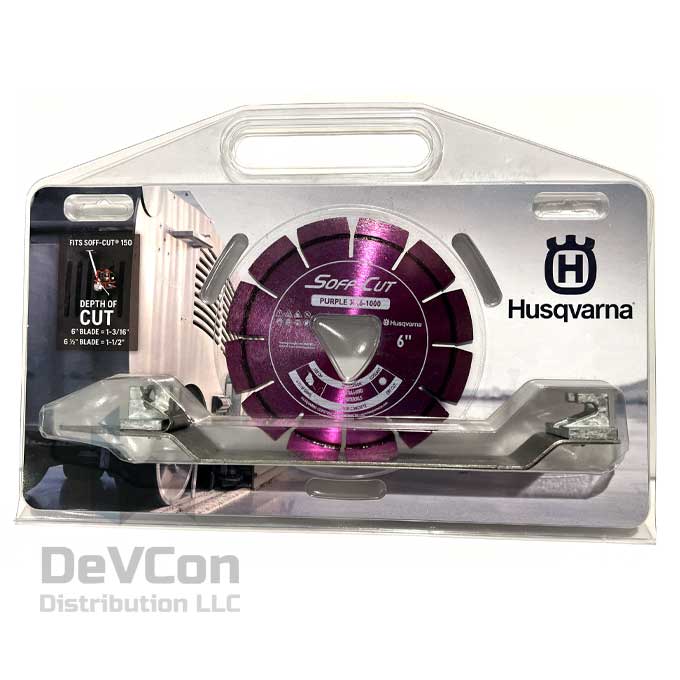 Blade Husqvarna Elite Soff-Cut w/skid plate Purple XL6-1000 6" Diameter